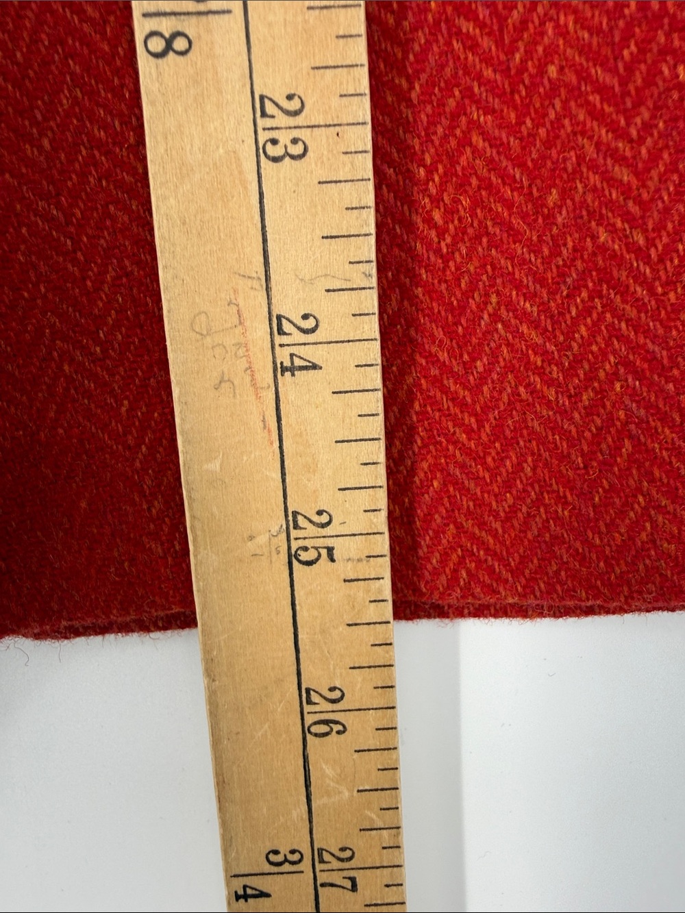 J. Crew Red Orange Herringbone A-Line Skirt size 10 Feminine - Picture 11 of 11